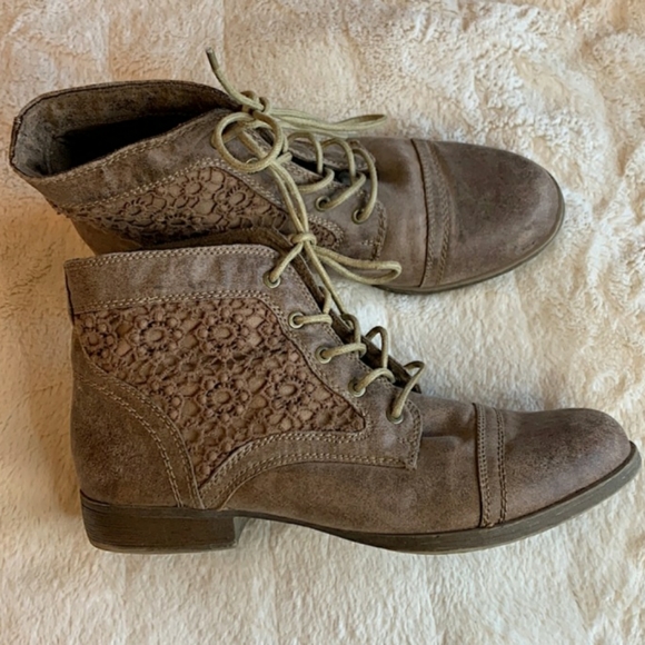 Mossimo Supply Co. Shoes - Mossimo Supply Co. Kessi Crochet Ankle Boots Size 9.5